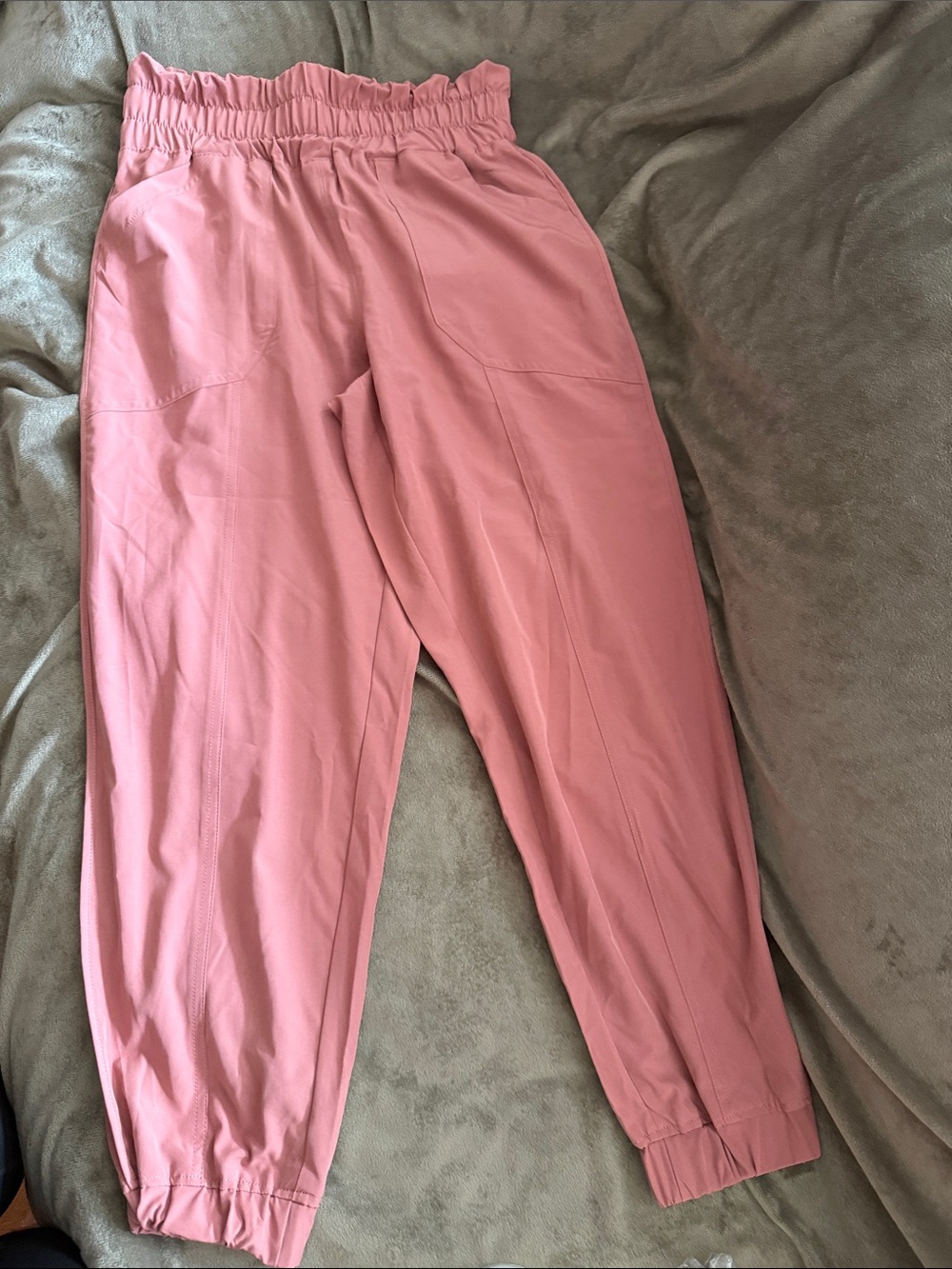 Vanilla Star Dusty Pink Elastic Waist Jogger Pants